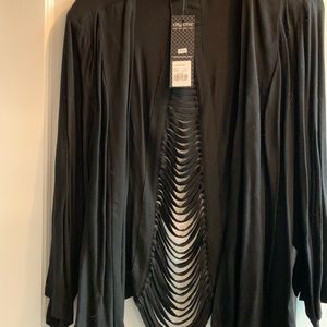 NWT black cropped jacket. City chic plus size